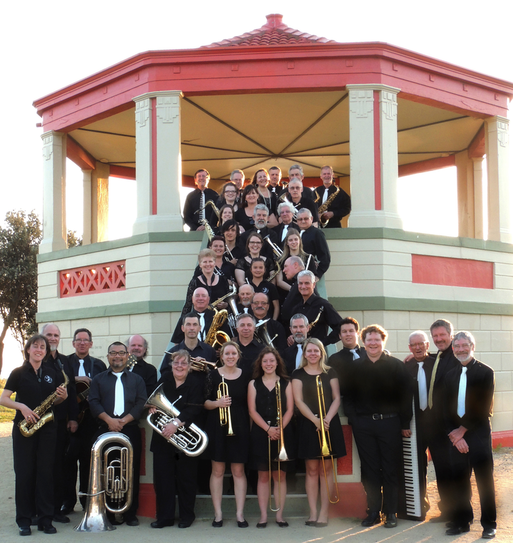 Members of MoJO at the Mordialloc band stand for their centenary